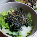 ka17p's cooksnap of when they made 満足サラダ♡レタスとろろと塩昆布が美味♡.