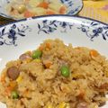 ☆クレア☆'s cooksnap of when they made 炊飯器であっという間にウィンナーピラフ.