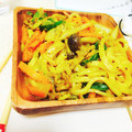 komugiko4's cooksnap of when they made カレーマヨの焼きうどん.