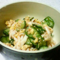 @ちんまりさん's cooksnap of when they made きゅうりとシメジの和え物.