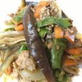 おぶたさま★'s cooksnap of when they made 生姜がイイ！！ナスとピーマンのひき肉炒め.