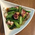 イナゴ食べられます's cooksnap of when they made 簡単＊小松菜とタコのペペロンチーノ＊.