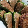sho8810's cooksnap of when they made お酒にも合う??甘くないピーマンの肉詰め.