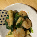 エキセントリック舞's cooksnap of when they made 海老と厚揚げ、小松菜の中華風炒め煮.