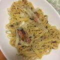 a0imama♡'s cooksnap of when they made シンプル ベーコンのペペロンチーノ.