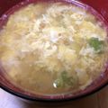 michuuu131's cooksnap of when they made スナップエンドウ 卵とじ お吸い物.