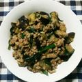 chebzoff's cooksnap of when they made ご飯が進む！ナスとニラのうまみそ炒め。.
