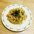 YUZVIO's cooksnap of when they made ✿たらこふりかけdeたらこバターうどん✿.