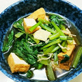 amjkao's cooksnap of when they made 簡単！小松菜と厚揚げの煮物.