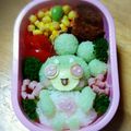 LoveYuitan's cooksnap of when they made ♪キャラ弁♪ヒミツのここたま♪ゲラチョ♪.