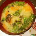 eiyoushi's cooksnap of when they made いつものお味噌汁に生春菊入れてみて～♬.