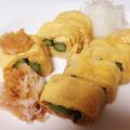 花花里's cooksnap of when they made カニカマ卵のアスパラ巻き(●´∪｀●).