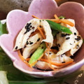 m_k_'s cooksnap of when they made ささみときゅうりの甘酢マヨ和え★.
