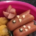 sayogon's cooksnap of when they made 風車チックな魚肉ソーセージ＆きゅうり☆*.