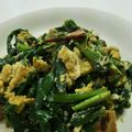 マナツビ's cooksnap of when they made ニラのベーコン卵炒め.