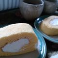 オカラプトル's cooksnap of when they made ✱簡単ふわふわロールケーキ✱.