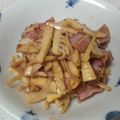 サーフブレイド's cooksnap of when they made 竹の子とベーコンの炒め物.