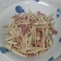 サーフブレイド's cooksnap of when they made たけのことベーコンの炒めもの.