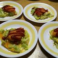 単刀直入's cooksnap of when they made エビ寄せフライのオープンオムレツ.