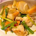 てんてんたん's cooksnap of when they made かぶと鶏胸肉のコク旨炒め♪.