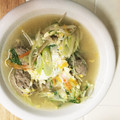 ルンバーバ's cooksnap of when they made 肉団子とごぼうの和風卵とじ鍋.
