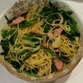 Ｆ，ＫＡＺＵＭＩ's cooksnap of when they made のらぼうとベーコンの和風パスタ.