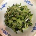 ゆーたむ♪'s cooksnap of when they made 細切りきゅうりのナムル.
