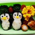 Rookie★'s cooksnap of when they made キャラ弁☆仲良しペンギン♡バレンタイン♡.
