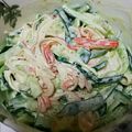 ☆kuramon☆'s cooksnap of when they made 我が家の定番カニかまサラダ♪超簡単☆.