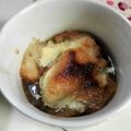 パパの手料理☆'s cooksnap of when they made 仙台麩なんちゃってオニオングラタンスープ.