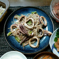 はらだぺこちゃん's cooksnap of when they made 【簡単】もやしとイカのオイマヨ炒め.