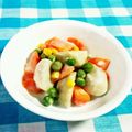 SP♪'s cooksnap of when they made ✿レンジで簡単♪里芋のお花畑サラダ✿.