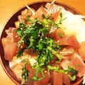 meiyui's cooksnap of when they made ランチに簡単♬大葉たっぷりネギトロ丼！！.