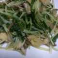 シモンとニア's cooksnap of when they made 油揚げと水菜の炒めもの.