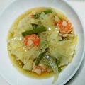クックJKZB56☆'s cooksnap of when they made 簡単！えびとキャベツのアヒージョ.