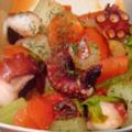 くっくのん's cooksnap of when they made たこ　セロリ　トマト　クレソル炒め.
