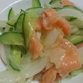 どぼ～ん's cooksnap of when they made ♪新玉たっぷり旨②サーモンマリネ♪.