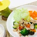 ペーちゃん☆☆'s cooksnap of when they made 豚肉とブロッコリーとトマトのチーズ炒め♪.