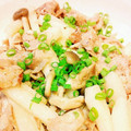 ひなた１０１６'s cooksnap of when they made 豚肉と長芋の和風炒め.