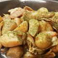 ILBER's cooksnap of when they made オリーブオイルで～里芋ときのこの煮物.