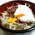 NAGANO久留米's cooksnap of when they made 包丁いらずの簡単ひき肉丼♡.