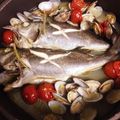 わこちゃん☻'s cooksnap of when they made フライパンだけで、簡単、アクアパッツァ.