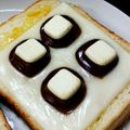 ひぃたろぉ～♪'s cooksnap of when they made チョコとマーマレードのチーズトースト.