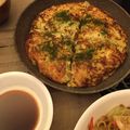 nanasworld's cooksnap of when they made リメイク❤牛すじ煮込みde和風お好み焼き.