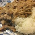 yonyon0804's cooksnap of when they made ヨーグルトで♪気軽にヘルシーストロガノフ.