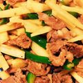 なむい's cooksnap of when they made 青椒肉絲.