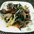あっぷる147's cooksnap of when they made もやし沢山の鶏ニラレバ炒め.