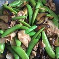 ♪marin♪'s cooksnap of when they made スナップえんどう・なす・豚肉の炒め物.