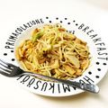 ayumi0219's cooksnap of when they made 春キャベツとタケノコのマヨパスタ.