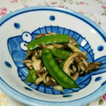 クックP3Z5B5☆'s cooksnap of when they made パパッと１品♪きのこときぬさや炒め.